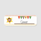 かわいいカウボーイ野生の西 名札 (正面)