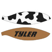 かわいいカウボーイ黒と白のファーム牛プリント バスケットボール (パネル)