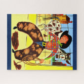 かわいいカウボーイ ジグソーパズル (横)