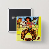 かわいいカウボーイ 缶バッジ (正面&裏面)