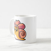 かわいいカウボーカタツムリ コーヒーマグカップ (正面左)