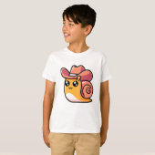 かわいいカウボーカタツムリ Tシャツ (正面フル)