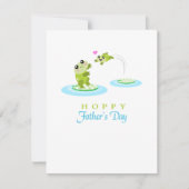 かわいいカエルおめでとう父の日 カード (正面)