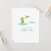 かわいいカエルおめでとう父の日 カード (正面/裏面インサイチュ)
