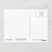 かわいいカエルおよびTortoiseshell猫の郵便はがき ポストカード (裏面)