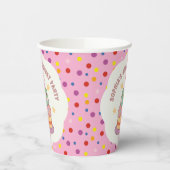 かわいいカエルお誕生日ケーキカスタム 紙コップ (左)