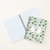 かわいいカエルがハスの池にいる ノートブック (内部)