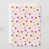 かわいいカエルさん、ホッピーな誕生日パーティー 招待状 (裏面)