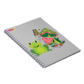 かわいいカエルとキノコと蝶 ノートブック (右側)