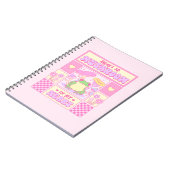 かわいいカエルとキノコ – ロマンおもしろいティック ノートブック (左側)