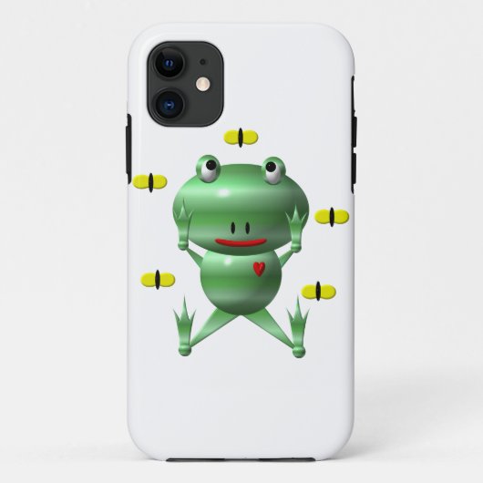 かわいいカエルとトンボ Case-Mate iPhoneケース (裏面)