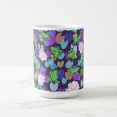 かわいいカエルのアートトレンディーフロギー美学 コーヒーマグカップ (中央)