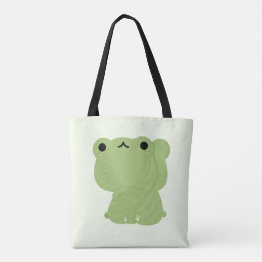 かわいいカエルのカップル トートバッグ (裏面)