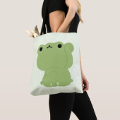 かわいいカエルのカップル トートバッグ (クローズアップ)