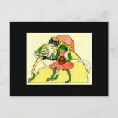 かわいいカエルのカップル ポストカード (正面)