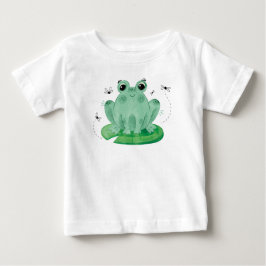 かわいいカエルのシャツ ベビーTシャツ