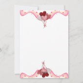 かわいいカエルのバレンタインデー子供へス シーズンカード (裏面)