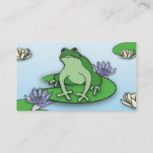 かわいいカエルのプロフィールカード 名刺 (裏面)