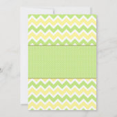 かわいいカエルのベビーシャワー招待状（性別不明） 招待状 (裏面)