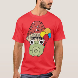 かわいいカエルのマッシュルームコテージコーエステティックゴブリン Tシャツ