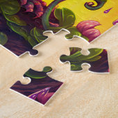 かわいいカエルのモンスターファンタジーアートジグソーパズル ジグソーパズル (側面)