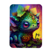 かわいいカエルのモンスターファンタジーアートマグネット マグネット (縦)