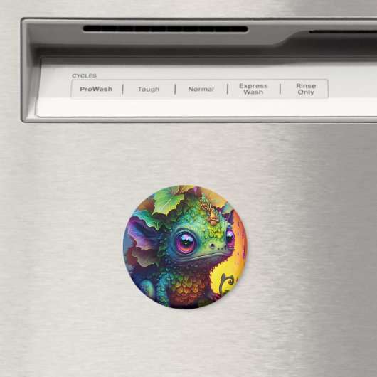 かわいいカエルのモンスターファンタジーアートマグネット マグネット (インサイチュ (食洗機))