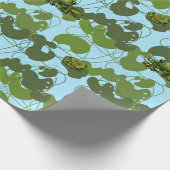 かわいいカエルのラッピング紙 ラッピングペーパー (角)