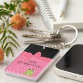 かわいいカエルの可愛い水玉模様 – こんにちはゴージャス キーホルダー (正面右)