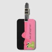 かわいいカエルの可愛い水玉模様 – こんにちはゴージャス ラゲッジタグ (正面縦)