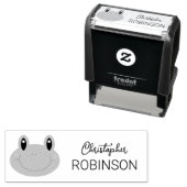 かわいいカエルの子の名前 セルフインキングスタンプ (インサイチュ)