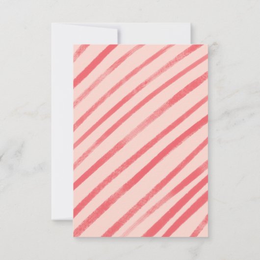 かわいいカエルの子供たち教室バレンタインノートカード 招待状 (裏面)