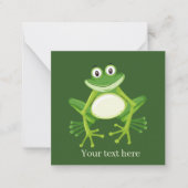 かわいいカエルの恋人を追加気持ちノートカード ノートカード (正面)