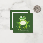 かわいいカエルの恋人を追加気持ちノートカード ノートカード (正面/裏面インサイチュ)