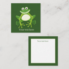 かわいいカエルの恋人を追加気持ちノートカード ノートカード