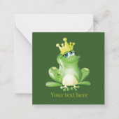 かわいいカエルの恋人を追加気持ちノートカード ノートカード (正面)