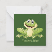 かわいいカエルの恋人を追加気持ちノートカード ノートカード (正面)