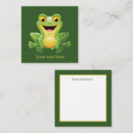 かわいいカエルの恋人を追加気持ち ノートカード