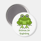 かわいいカエルの漫画 – Prince in Training Magnet マグネット (正面/裏面)