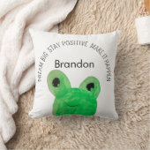 かわいいカエルの特別な名言 クッション (ブランケット)