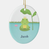 かわいいカエルの王子様が少年用ルームデコール セラミックオーナメント (右)