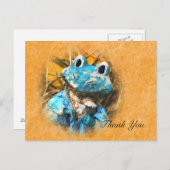 かわいいカエルの王子、ありがとう ポストカード (正面/裏面)