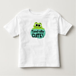 かわいいカエルの絵文字がプリントされた子供用Tシャツ トドラーTシャツ