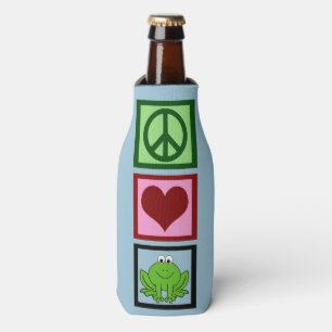かわいいカエルの緑 ボトルクーラー
