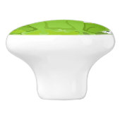 かわいいカエルの編集可能な名前 セラミックノブ (側面)