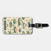 かわいいカエルの荷物タグ ラゲッジタグ (正面横)