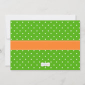 かわいいカエルの誕生日パーティーの招待 招待状 (裏面)