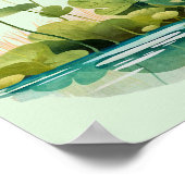 かわいいカエルの誕生日パーティー ポスター (角)