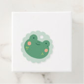 かわいいカエルの贈り物メッセージカード フェイバータグ (インサイチュ)