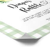 かわいいカエルの赤ちゃんシャワー – おむつ赤ちゃん ポスター (角)